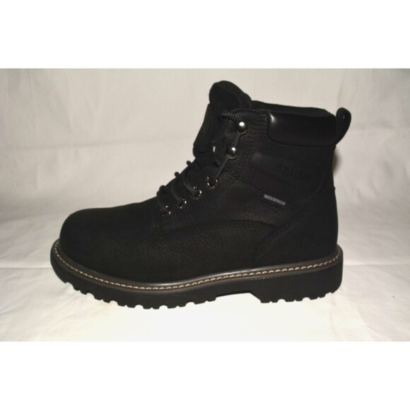 Wolverine Steel Toe Waterproof Work Boots Black Leather Men’s 9.5 W ASTM F2413-1 - Picture 5 of 11